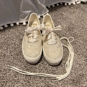 Keds x Kate Spade Tripple Glitter Sneakers